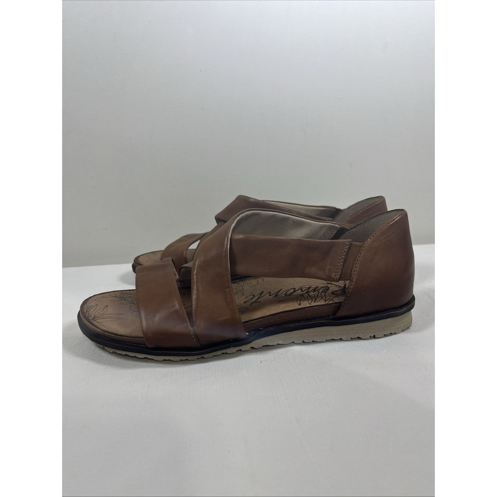 Remonte Womens 40/8.5 Gizella Leather Sandal Brown Slip On Shoes Comfort Summer - Picture 3 of 14